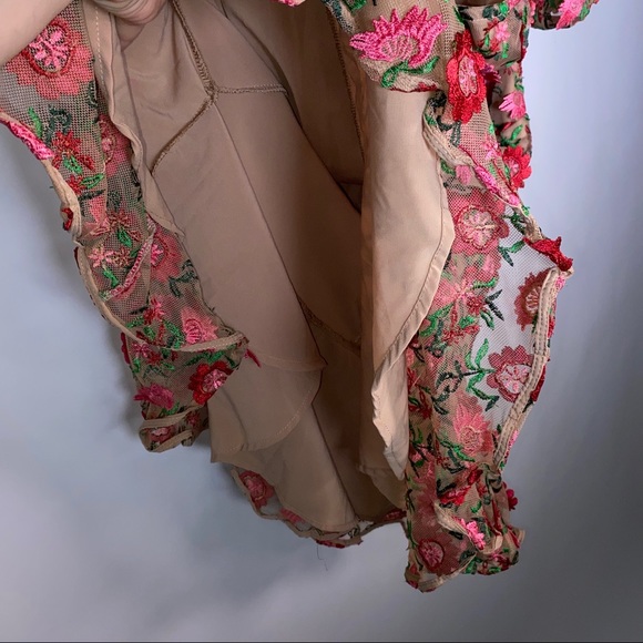 For Love & Lemons Amelia Floral Strapless Mini Dress - Picture 9 of 13